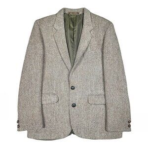 Dunn & Co x Harris Tweed Basketweave Wool Sport Coat 40R